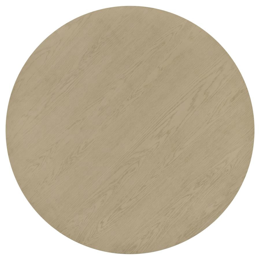 Strouse 5-piece Dining Set Cream and Natural Oak