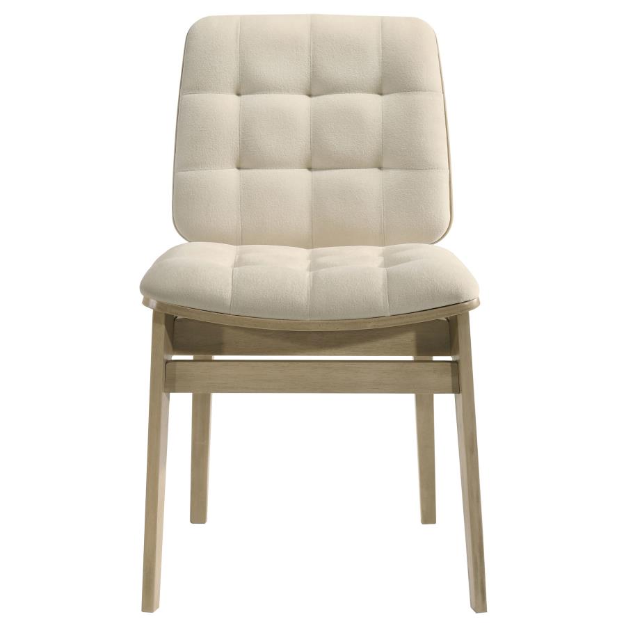 Strouse 5-piece Dining Set Cream and Natural Oak
