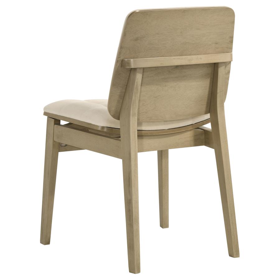 Strouse 5-piece Dining Set Cream and Natural Oak