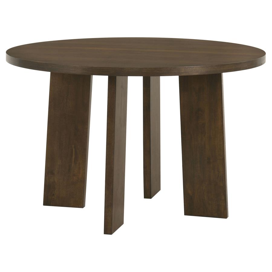 Strouse 5-piece Dining Set Wheat and Walnut