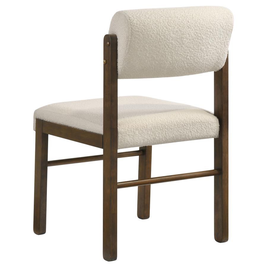 Strouse 5-piece Dining Set Cream and Walnut
