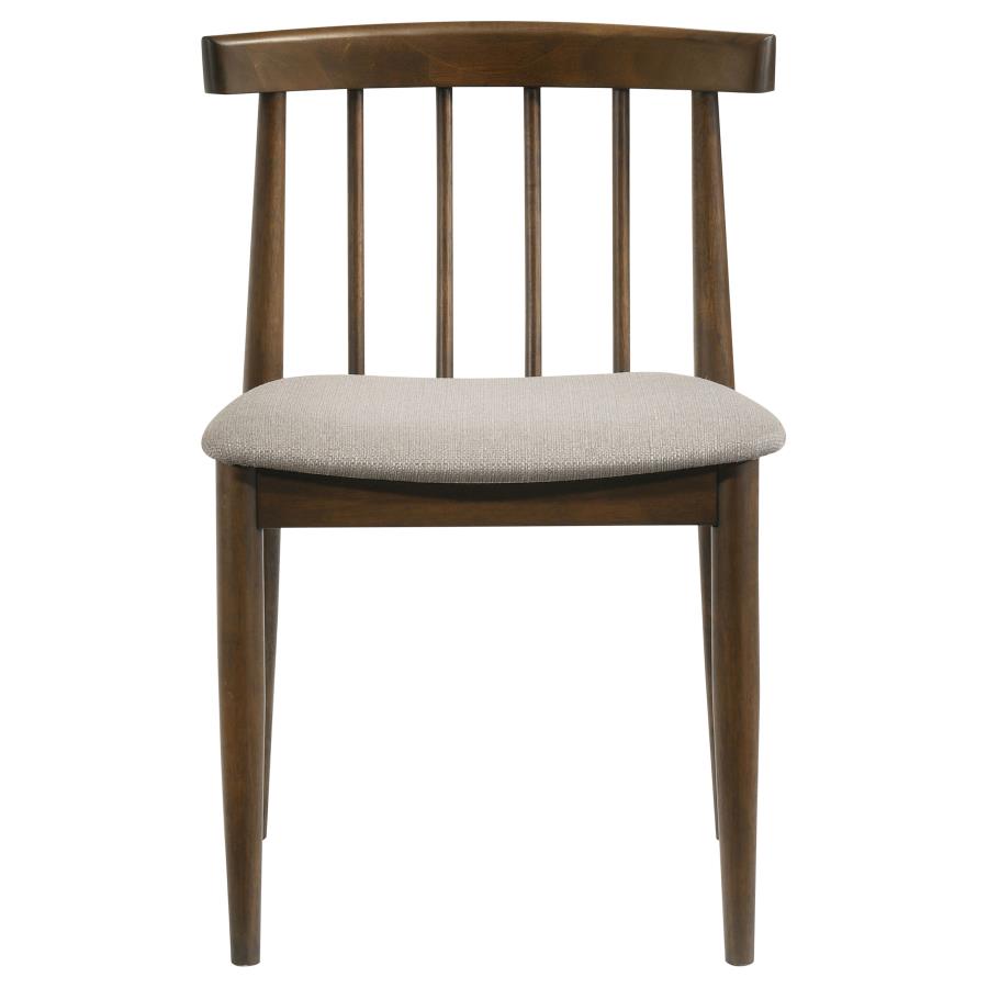 Cullen Dining Side Chair Upholstered Seat Walnut (Set of 2)