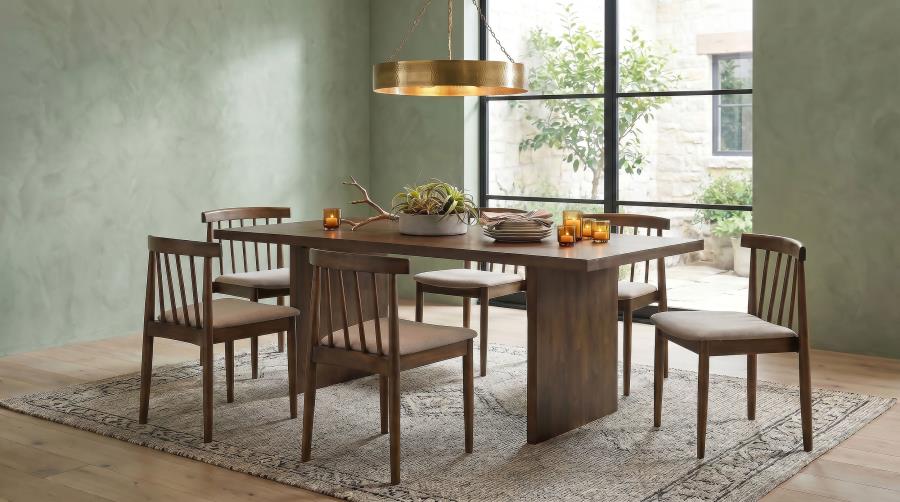 Cullen Dining Side Chair Upholstered Seat Walnut (Set of 2)