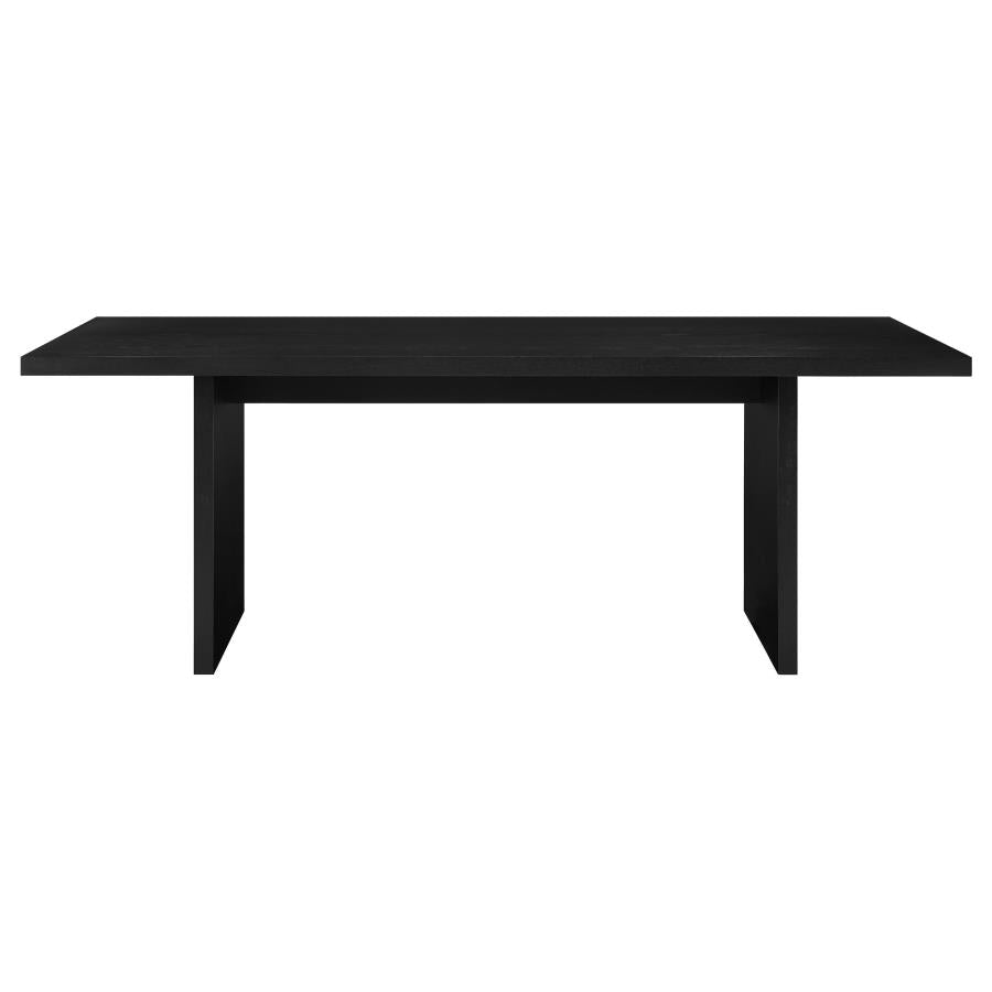 Decker 7-piece 82-inch Rectangular Dining Set Wheat and Black