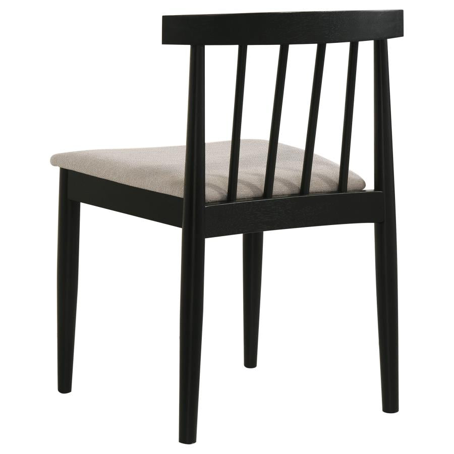 Decker 7-piece 82-inch Rectangular Dining Set Wheat and Black