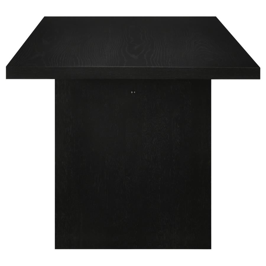 Decker 7-piece 82-inch Rectangular Dining Set Black