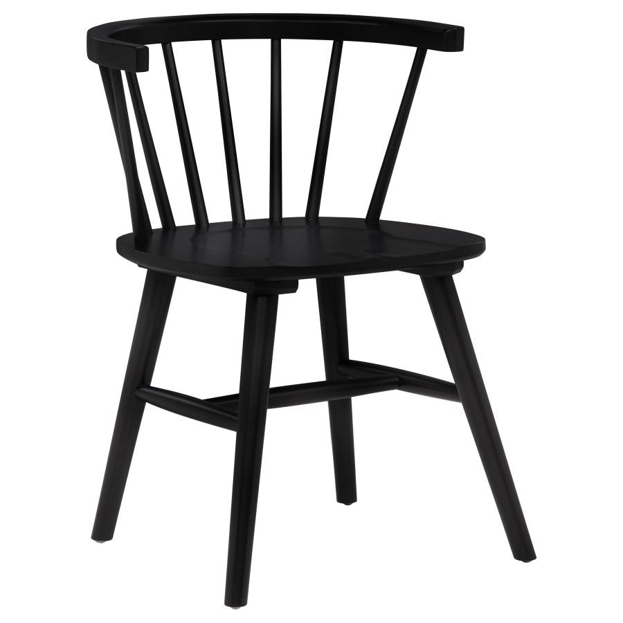 Decker 7-piece 82-inch Rectangular Dining Set Black