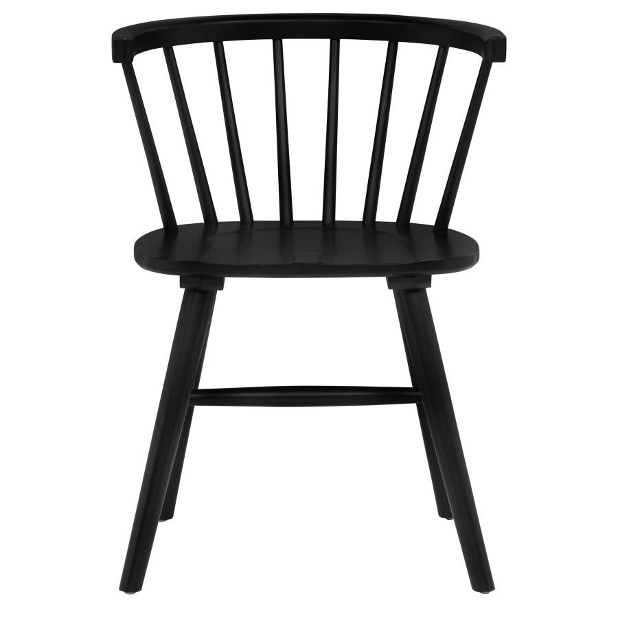 Decker 7-piece 82-inch Rectangular Dining Set Black