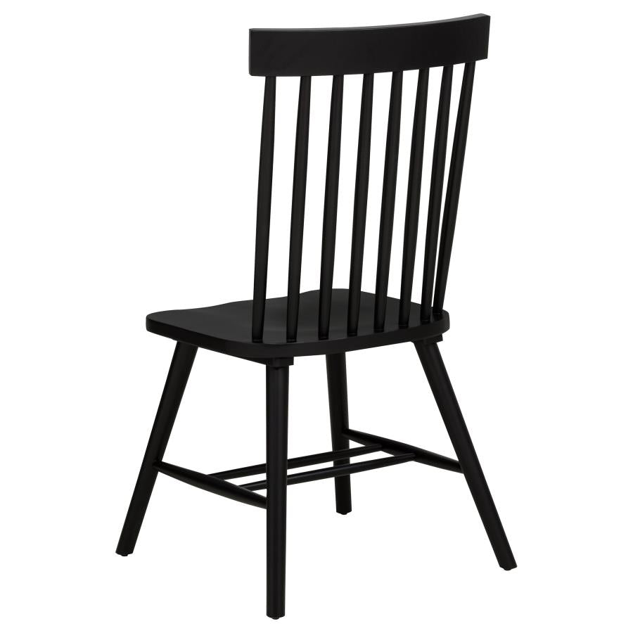 Decker 7-piece 82-inch Rectangular Dining Set Black