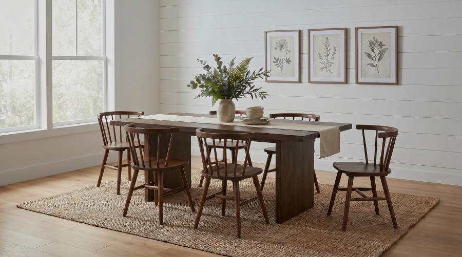 Decker 82-inch Rectangular Wood Dining Table Walnut