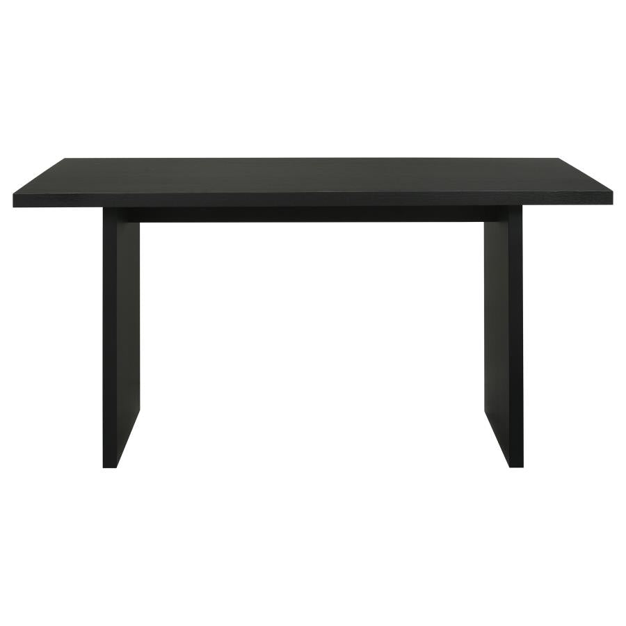 Decker 70-inch Rectangular Wood Counter Height Dining Table Black