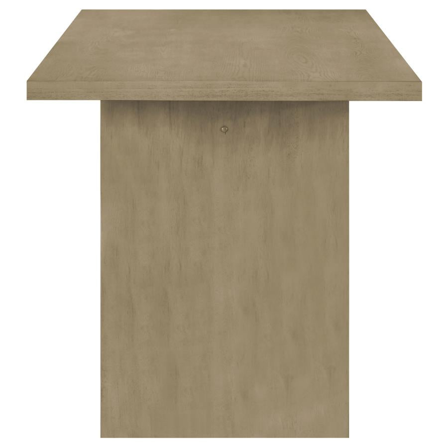 Decker 7-piece 70-inch Rectangular Counter Height Dining Set Cream and Natural Oak