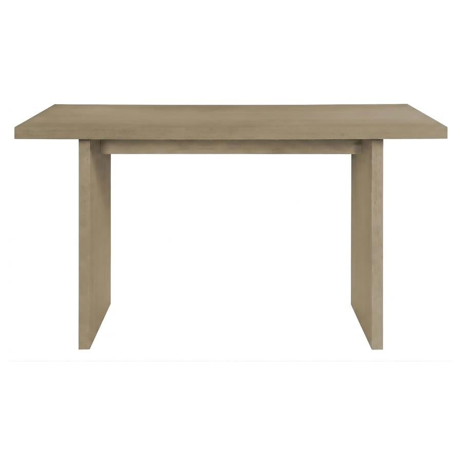 Decker 7-piece 70-inch Rectangular Counter Height Dining Set Cream and Natural Oak