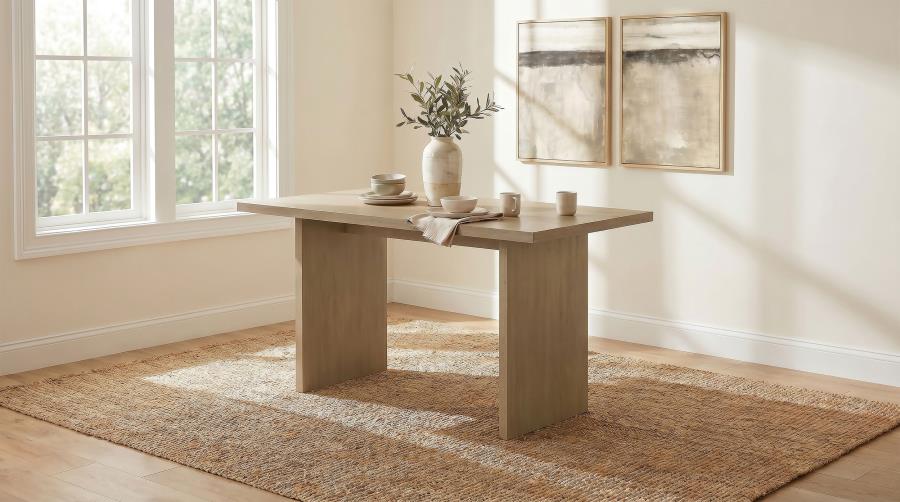 Decker 70-inch Rectangular Wood Counter Height Dining Table Natural Oak