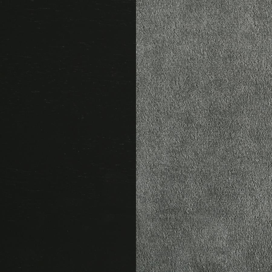 Redbridge Upholstered Side Chair Grey and Black (Set of 2)