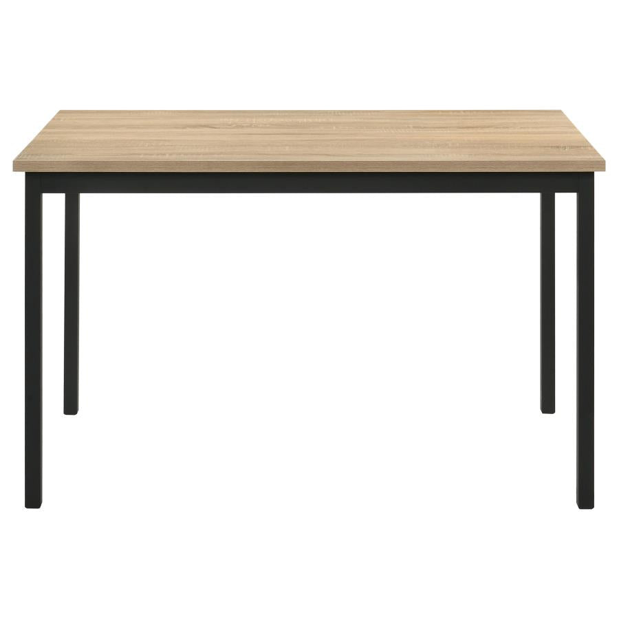 Garza 5-piece Rectangular Dining Table Greige Oak