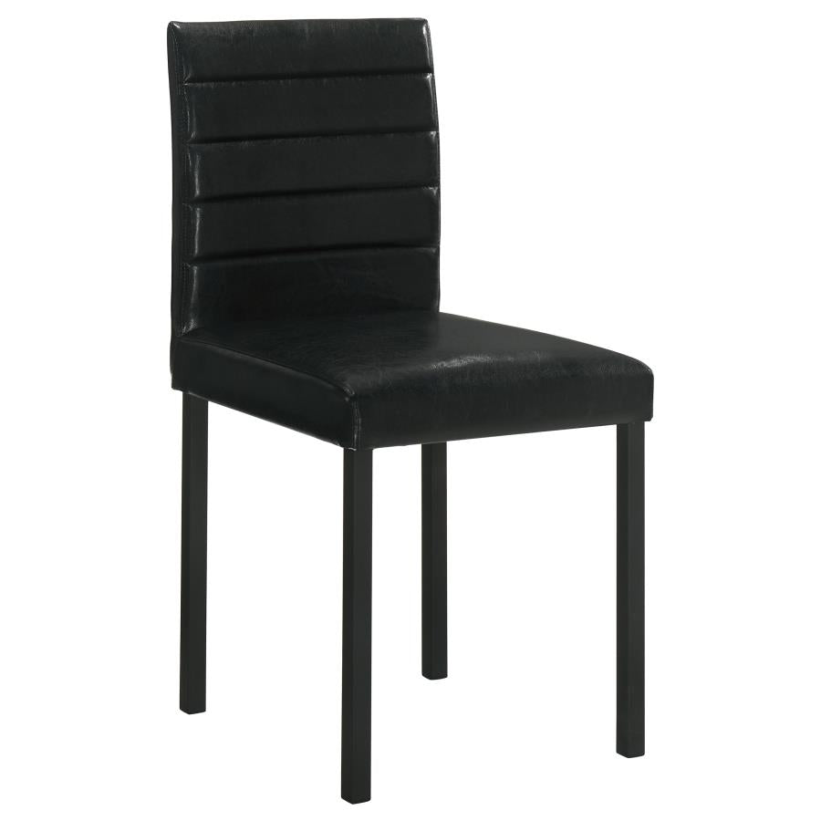 Garza Upholstered Dining Side Chair Black (Set of 4)