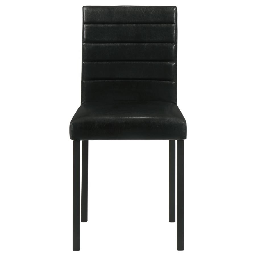 Garza Upholstered Dining Side Chair Black (Set of 4)