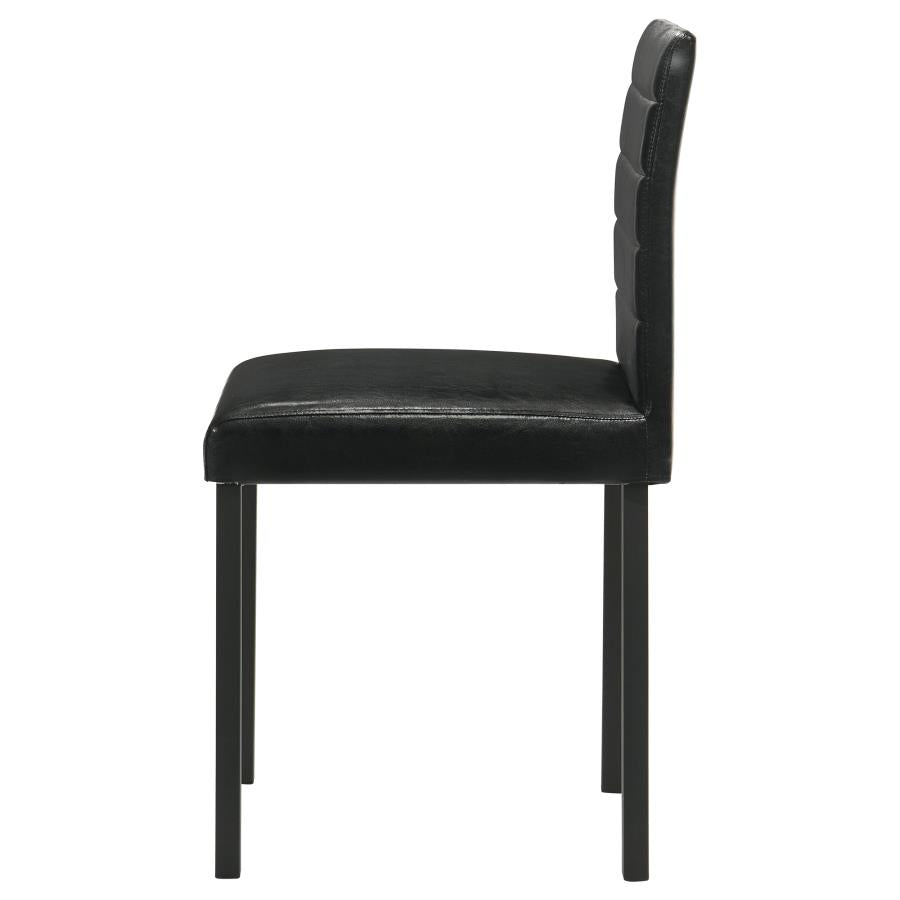 Garza Upholstered Dining Side Chair Black (Set of 4)