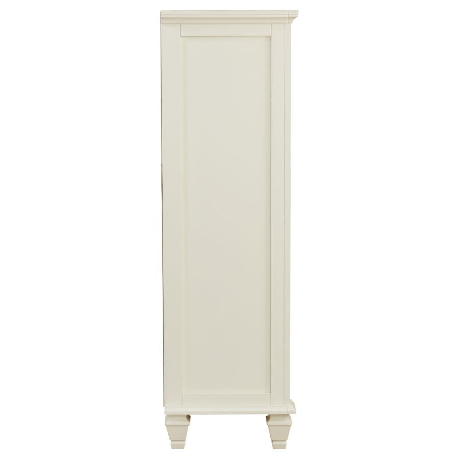 Sandy Beach 5-drawer Bedroom Chest Cream White