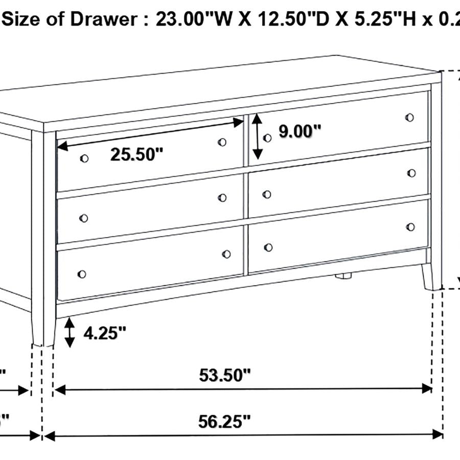 Carlton 4-piece Eastern King Bedroom Set Cappuccino