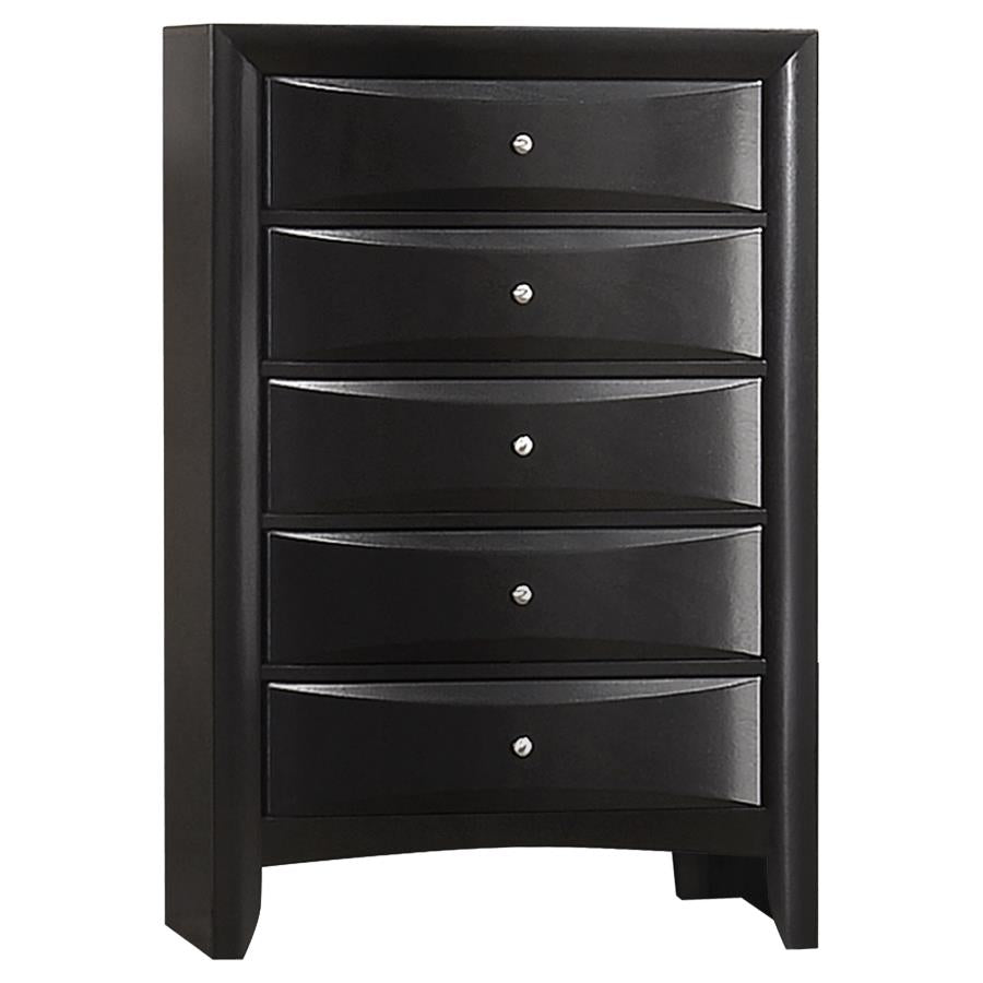 Briana 5-piece Eastern King Bedroom Set Black