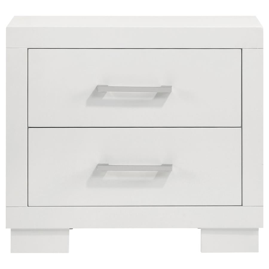 Jessica 4-piece Queen LED Bedroom Set Snow White