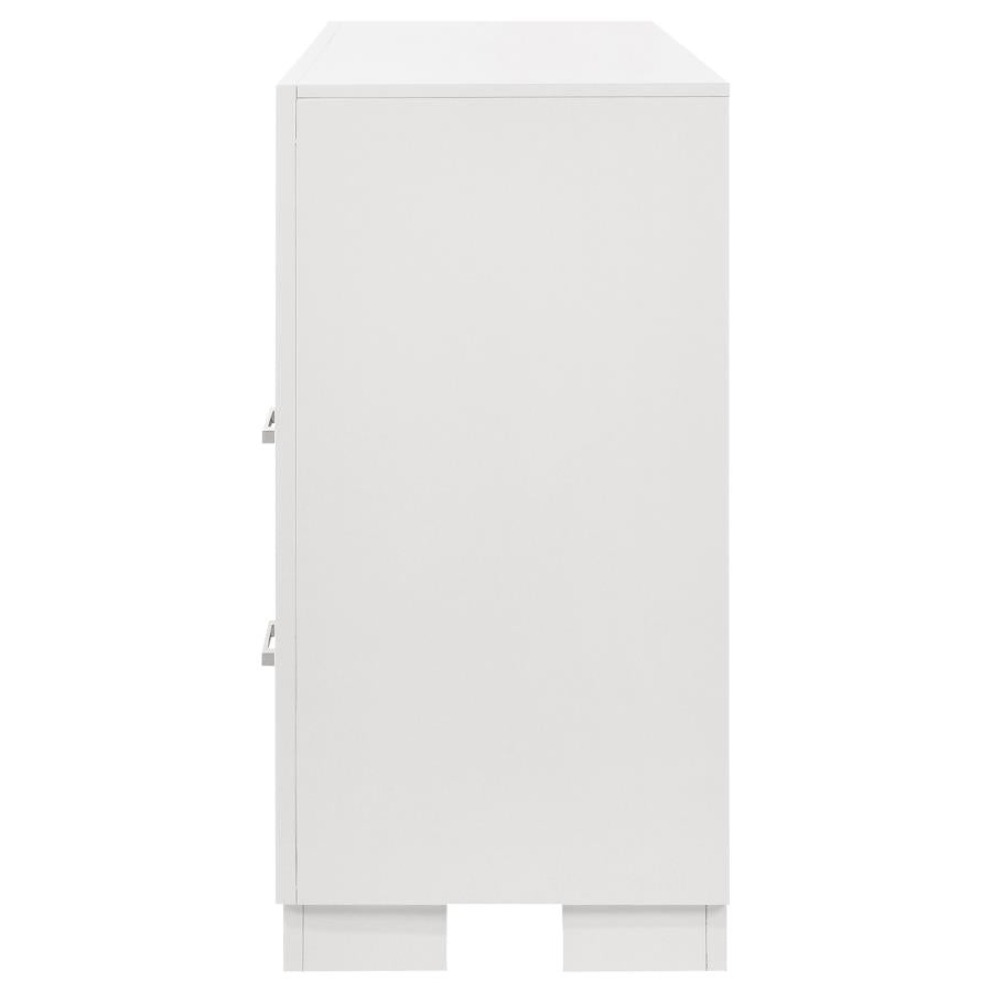 Jessica 6-drawer Dresser Snow White