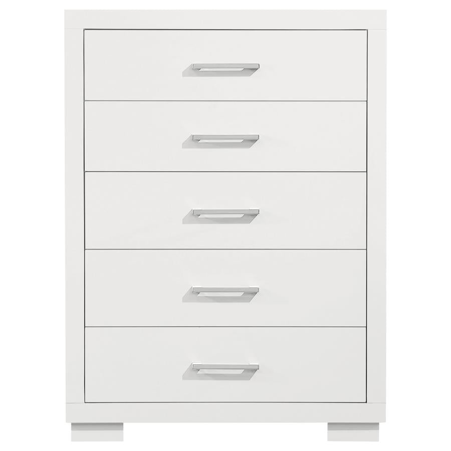 Jessica 5-drawer Bedroom Chest Snow White