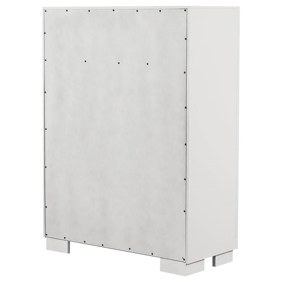 Jessica 5-drawer Bedroom Chest Snow White