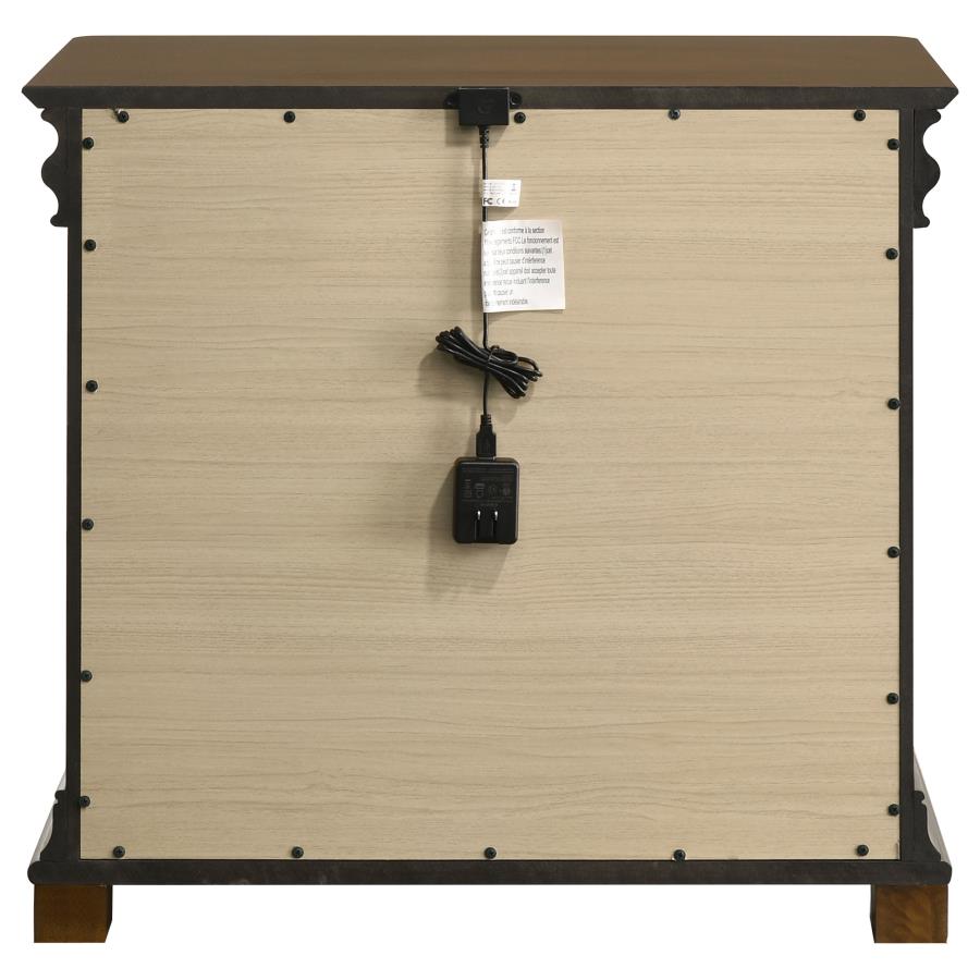 Garland 2-drawer Nightstand Bedside Table Brown Cherry
