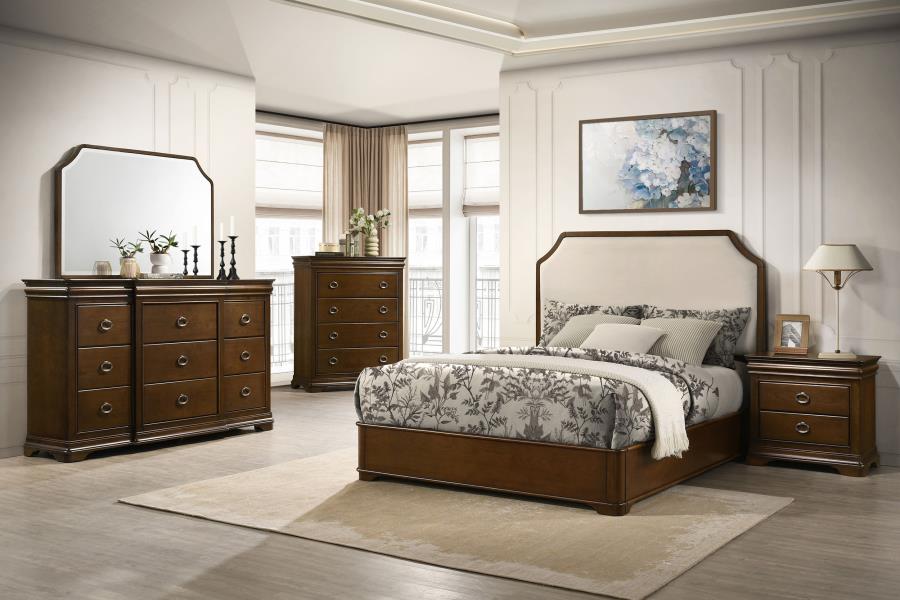 Garland 2-drawer Nightstand Bedside Table Brown Cherry