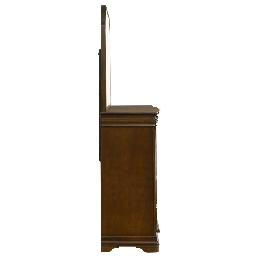 Garland 9-drawer Bedroom Dresser with Mirror Brown Cherry