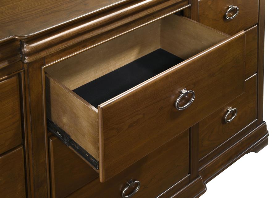 Garland 9-drawer Bedroom Dresser Cabinet Brown Cherry