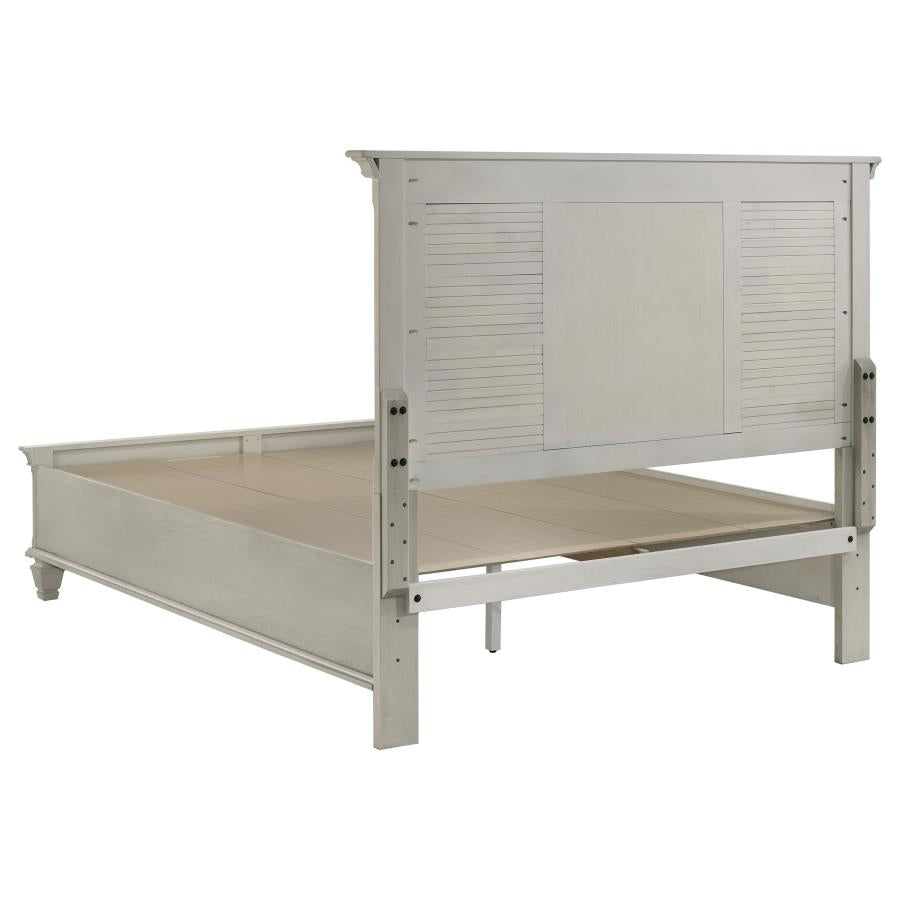 Franco 5-piece Queen Bedroom Set Distressed White