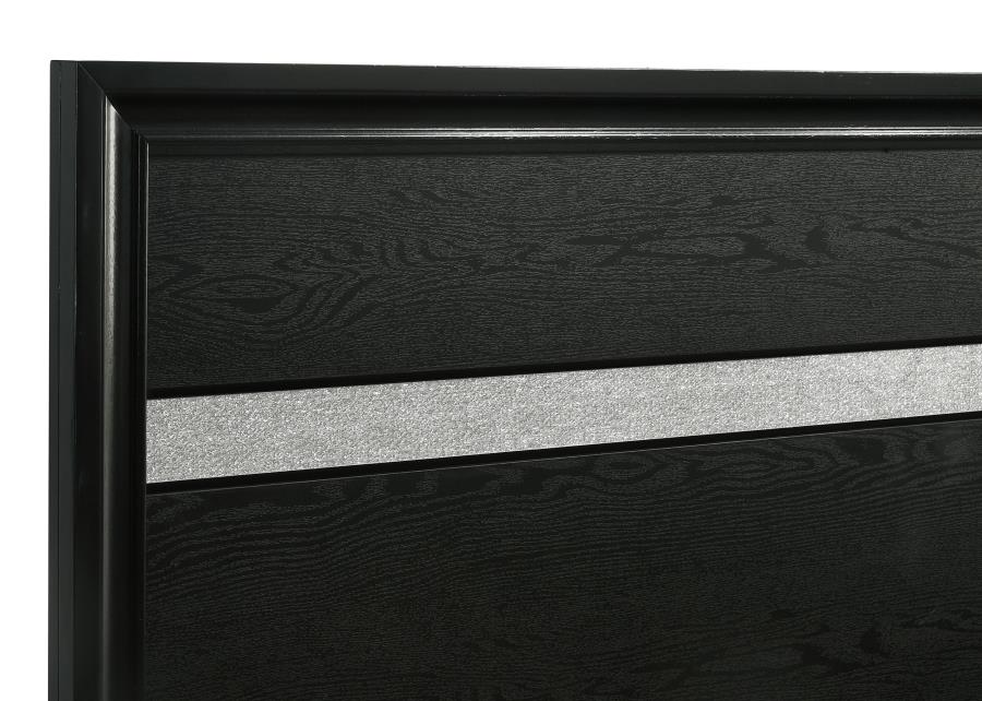 Miranda 4-piece Eastern King Bedroom Set Black