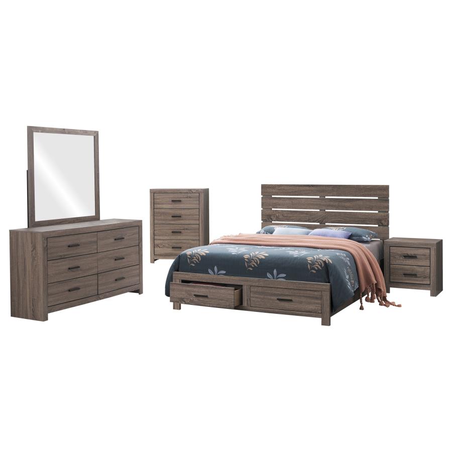 Brantford 5-piece Eastern King Bedroom Set Barrel Oak
