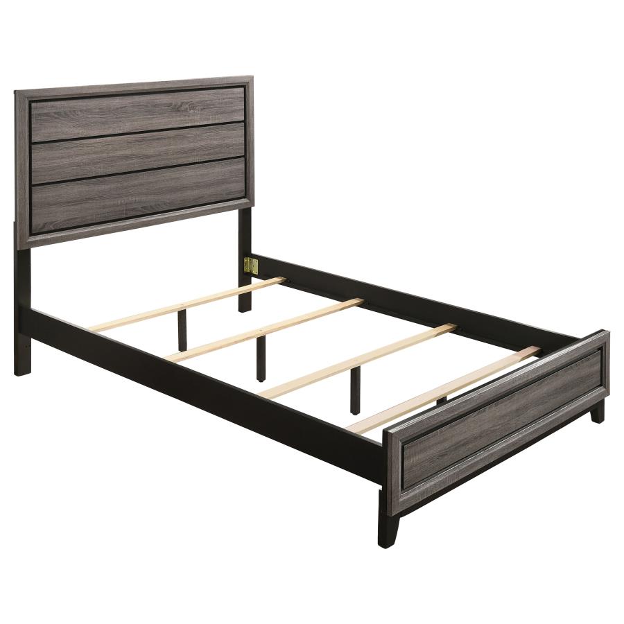 Watson Five-piece Full Bedroom Set Grey Oak