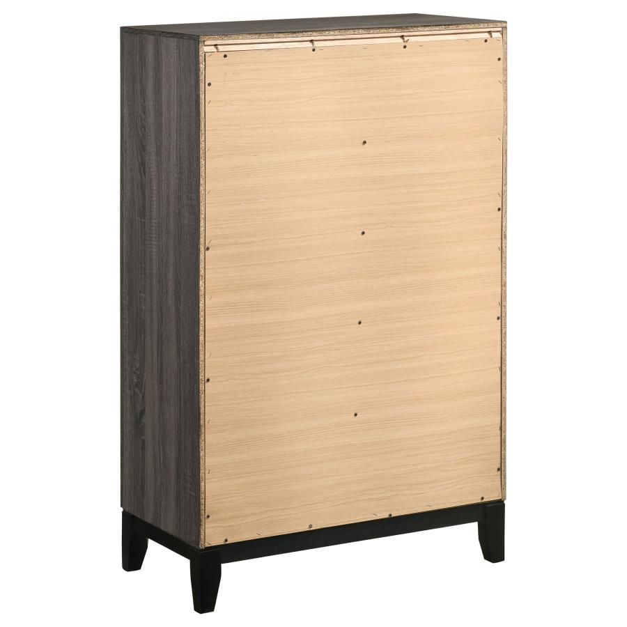 Watson Five-piece Eastern King Bedroom Set Grey Oak