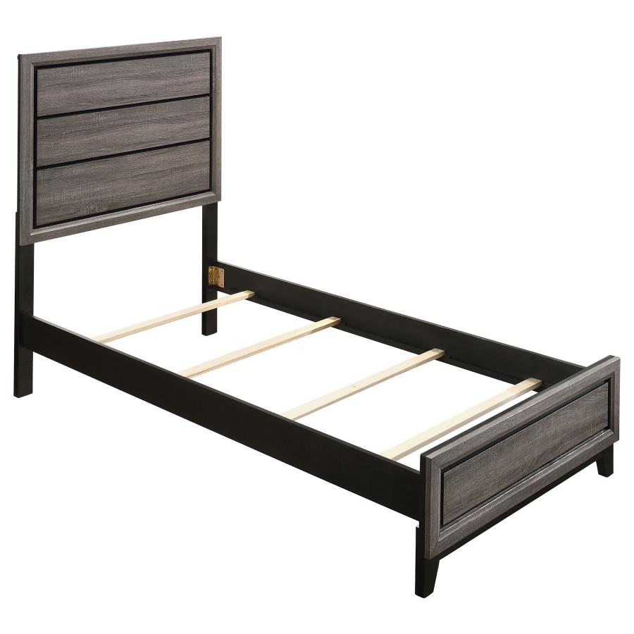Watson Four-piece Twin Bedroom Set Grey Oak