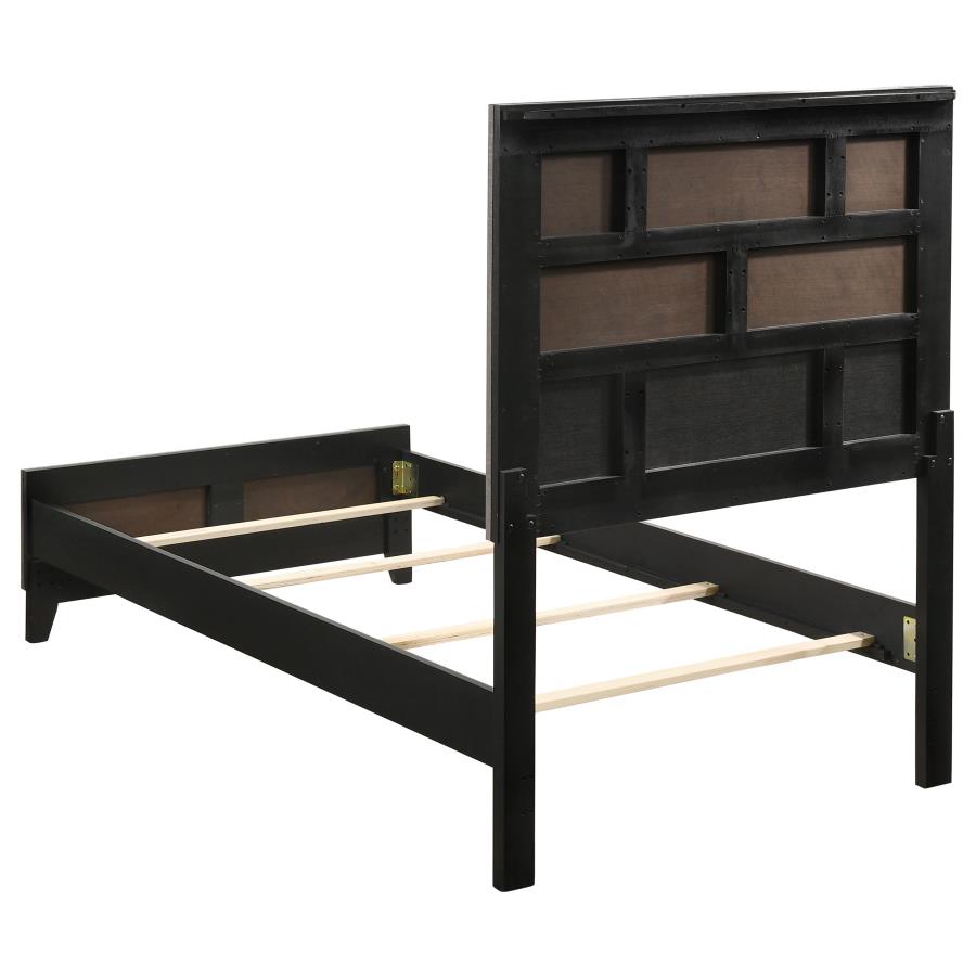 Watson Four-piece Twin Bedroom Set Grey Oak