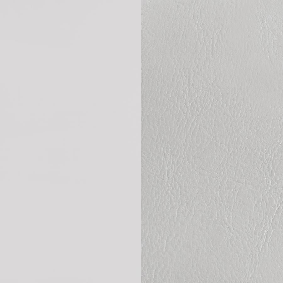 Cassia Eastern King LED Panel Bed White High Gloss