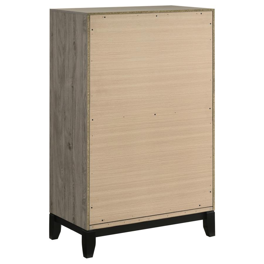 Valen Five-piece Full Bedroom Set Light Taupe