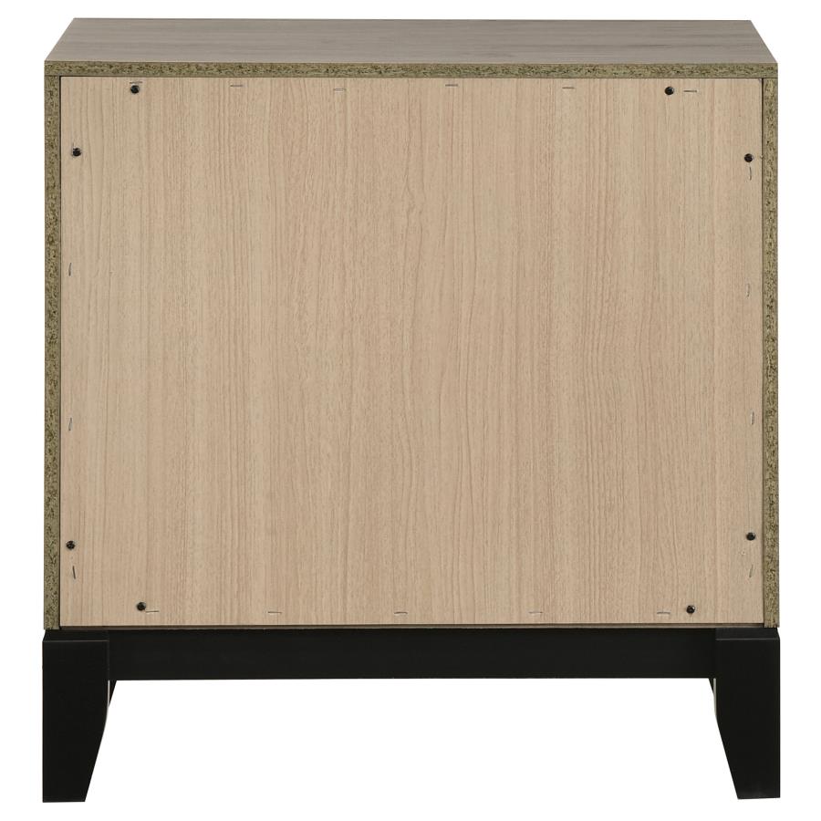 Valen 2-drawer Nightstand Bedside Table Light Taupe