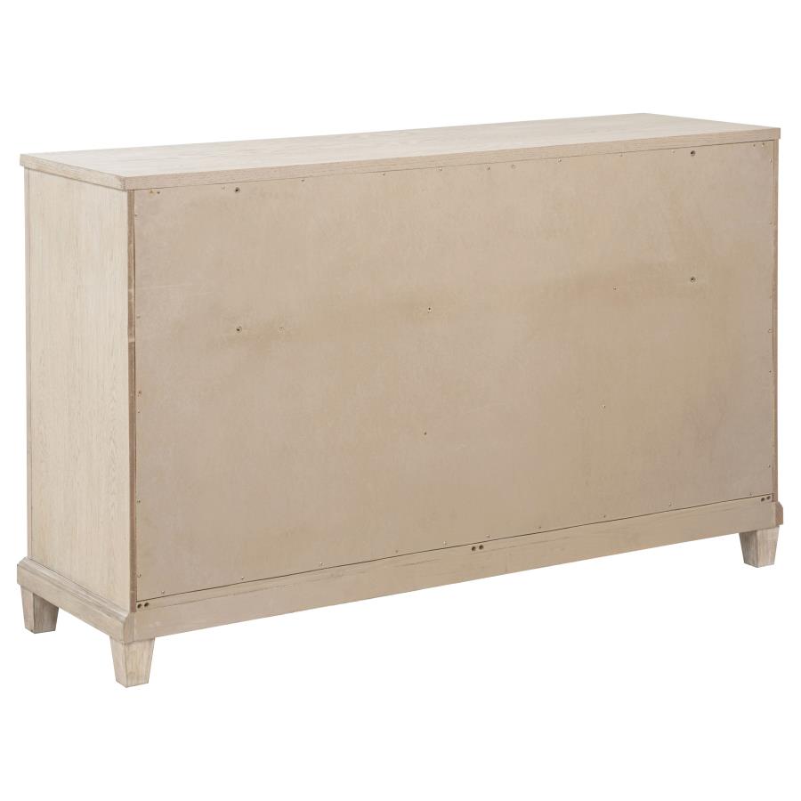 Pembroke 6-drawer Bedroom Dresser Cabinet Washed Oak