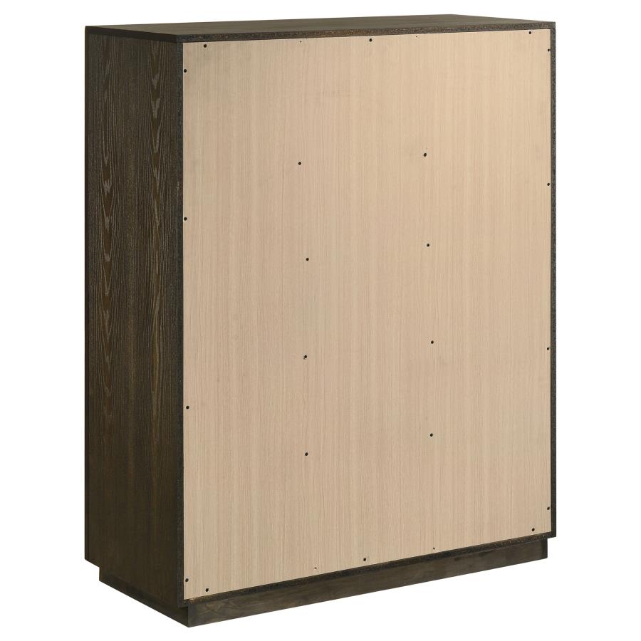 Atlas 5-piece Eastern King Bedroom Set Dark Oak