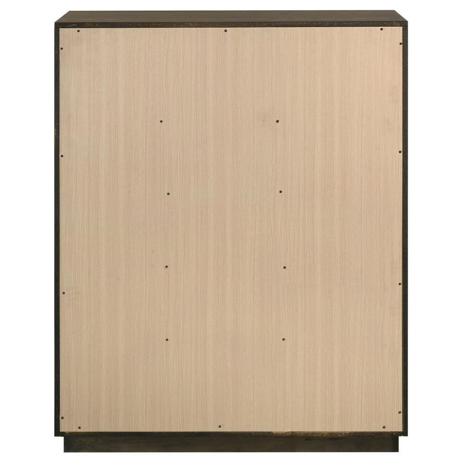 Atlas 5-drawer Bedroom Chest of Drawers Dark Oak