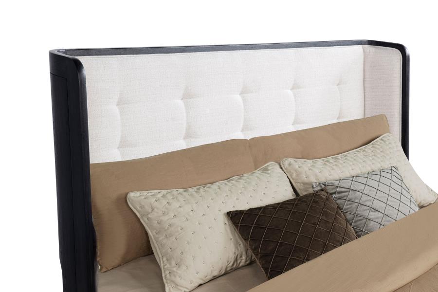 Leandro 4-piece Eastern King Bedroom Set Burnished Black