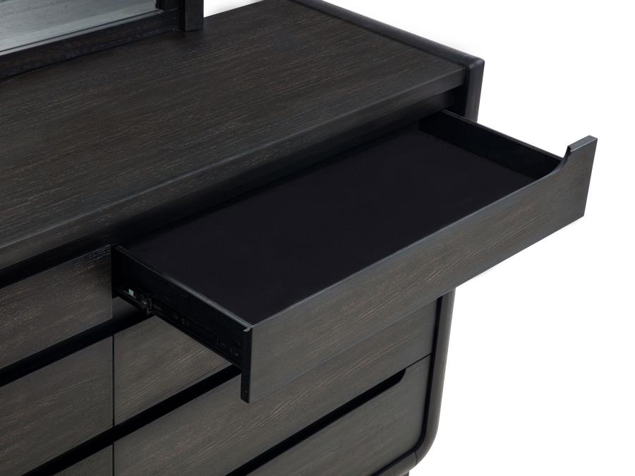 Leandro 5-piece Queen Bedroom Set Burnished Black