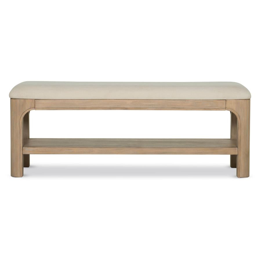 Solano 52-inch Bedroom Bed End Bench Weathered Mango